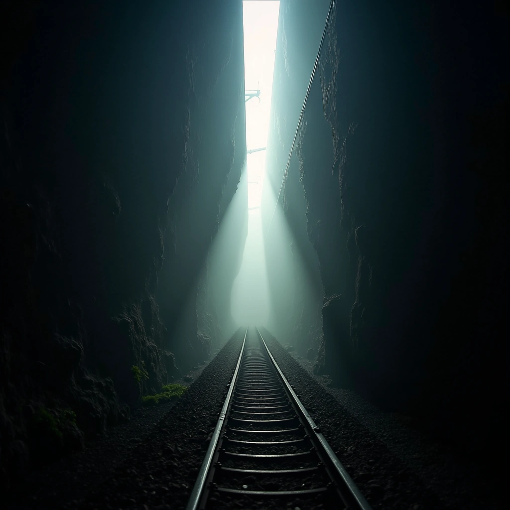 The Mysterious Vertical Divide of Light and Dark at Indian Railways: A Journey Through Time and Perception
