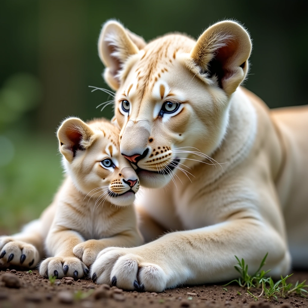 Incredible Tale of a White Lioness Saving Her Cub: A Heartwarming Story from the Wild