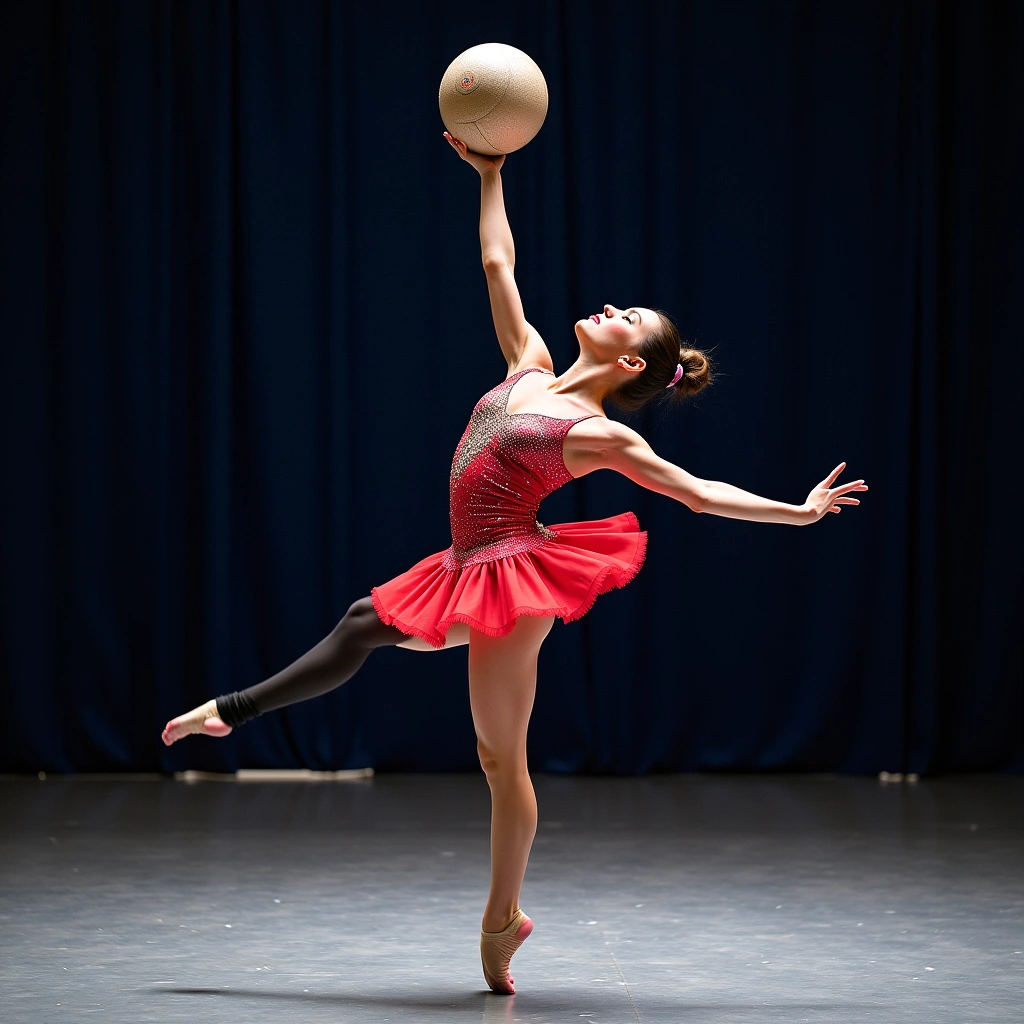 Unraveling the Art of Rhythmic Gymnastics with a Ball: Grace, Grit, and Glitter