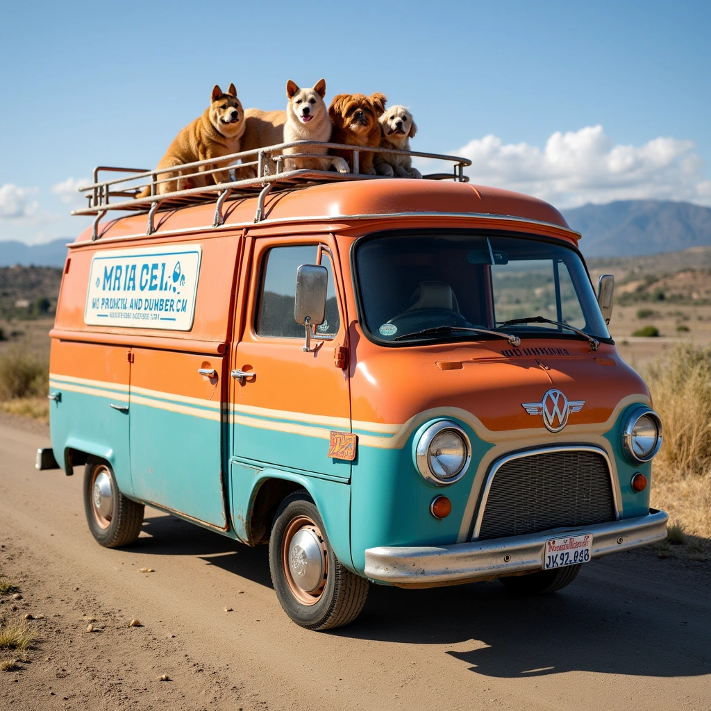 Exploring the Quirky Charm of the Mutt Cutts – The ‘Dumb and Dumber’ Van in Northern California