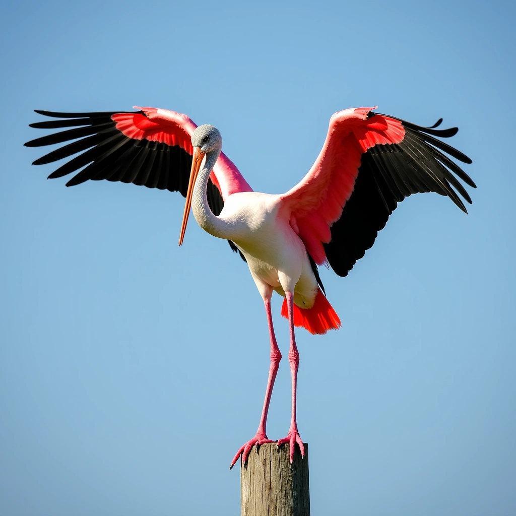 The Fascinating World of Storks: Wing Drying and Thermoregulation on Tall Poles