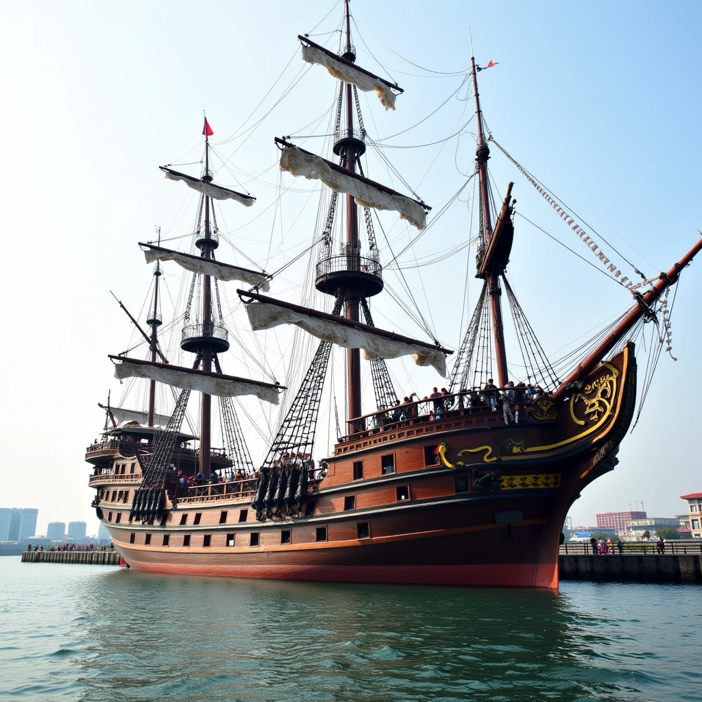 Exploring the Pirate Ship of Dalian, China: A Unique Tourist Attraction by the Highway