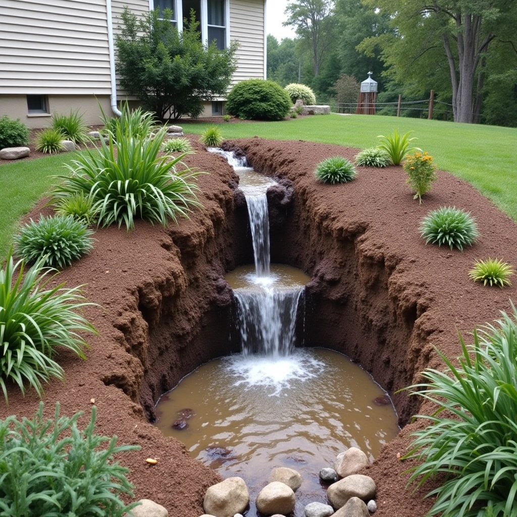 The Great Garden Bed Excavation: How a Sneaky Tree Root Turned into a Waterfall