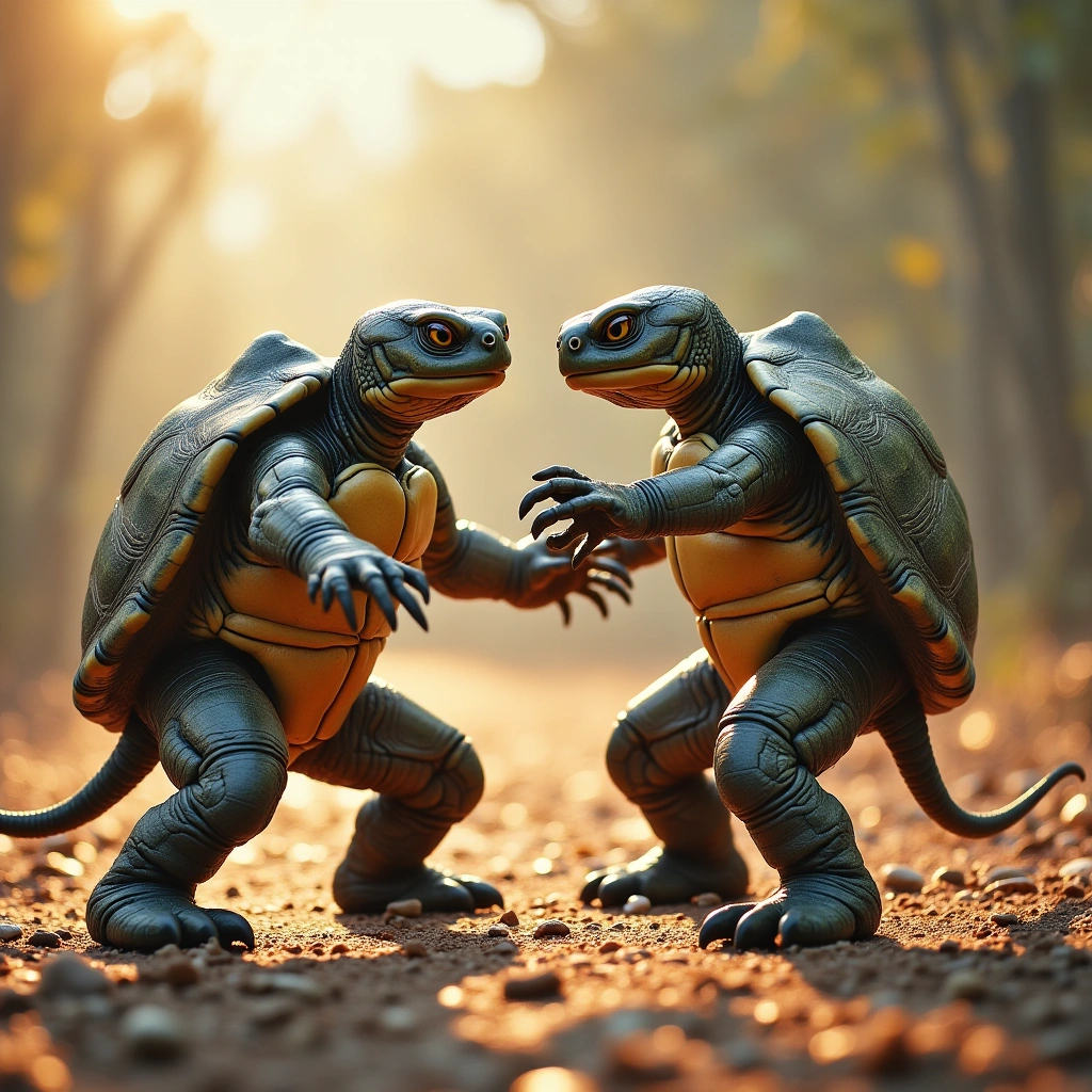 The Epic Showdown: How Turtles Throw Down Like True Warriors