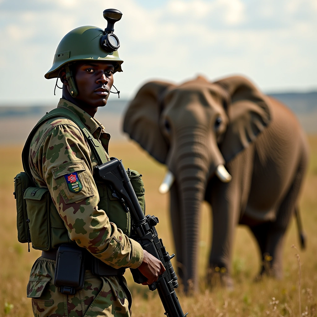 The Brave Guardians of Elephants: Kenya’s Anti-Poaching Soldiers Stand Tall