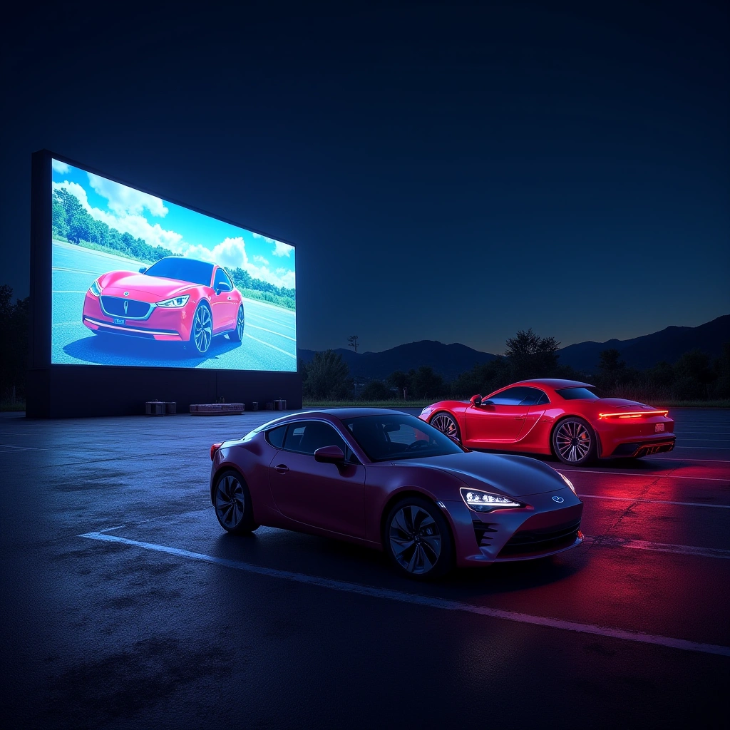 Drive-In Movies Just Got a High-Tech Makeover: Chinese EVs Project Full-Color Flicks from Their Headlights!