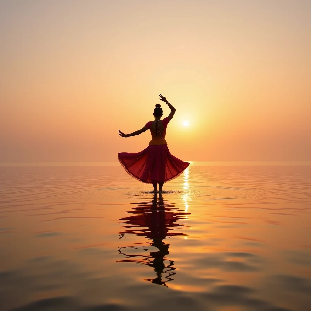 Dancing on Water: The Incredible Dedication of Bharatnatyam at Dawn