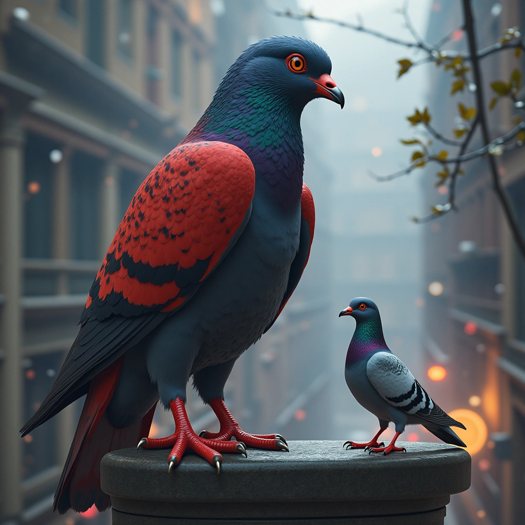 The Mysterious Case of Aura Framer Falconnnn and His Feathered Friend: Pigeon Chronicles