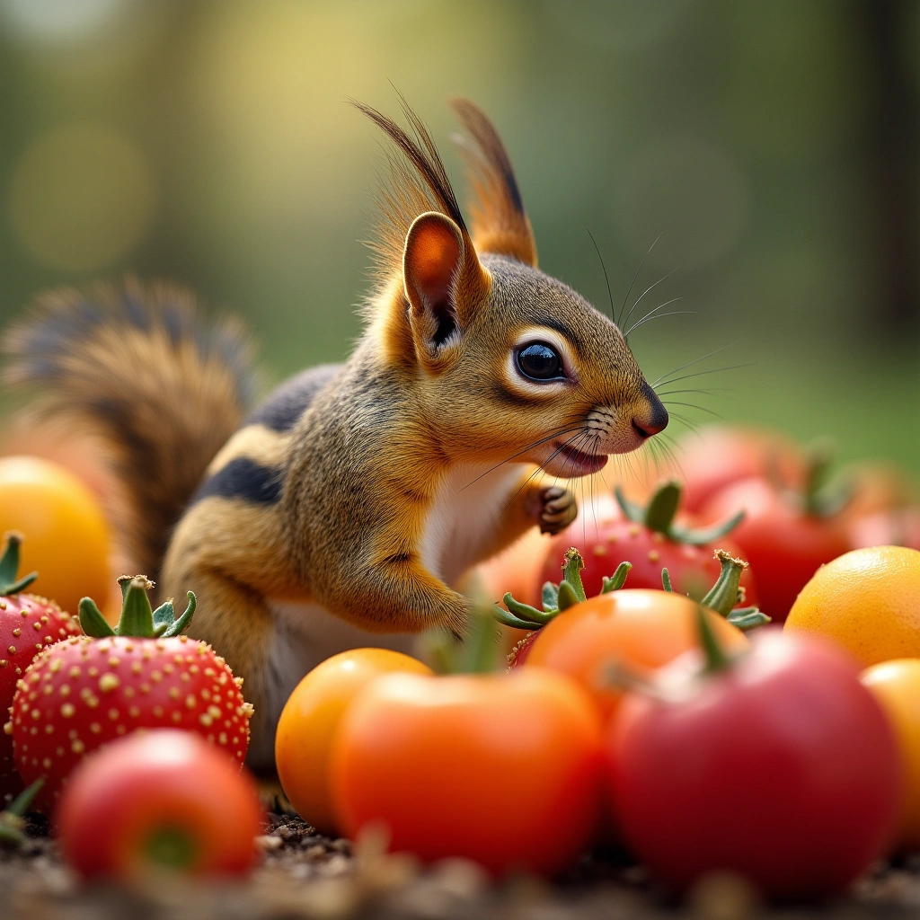 Squirrels Gone Wild: The Drunken Fruit Fiesta That Will Leave You in Stitches
