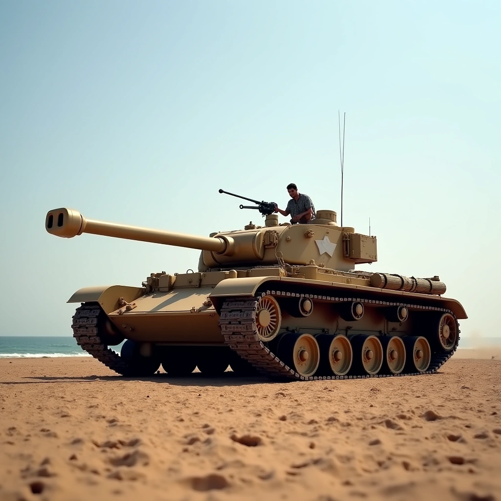 From Battlefields to Beaches: The Soviet T34 Tank’s New Life as a Coastal Battery in Yemen