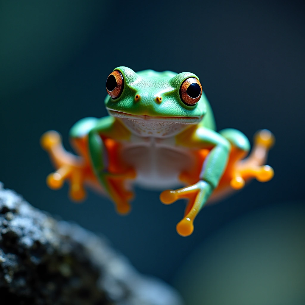 The Leap to Hyperspace: Capturing a Frog’s Epic Journey on Camera