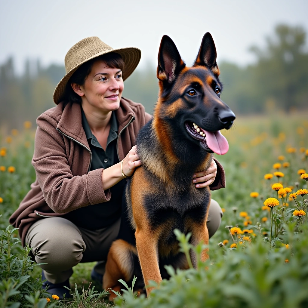 When Gardening Meets Air Defense: A Ukrainian Woman’s Courage and Her Loyal German Shepherd