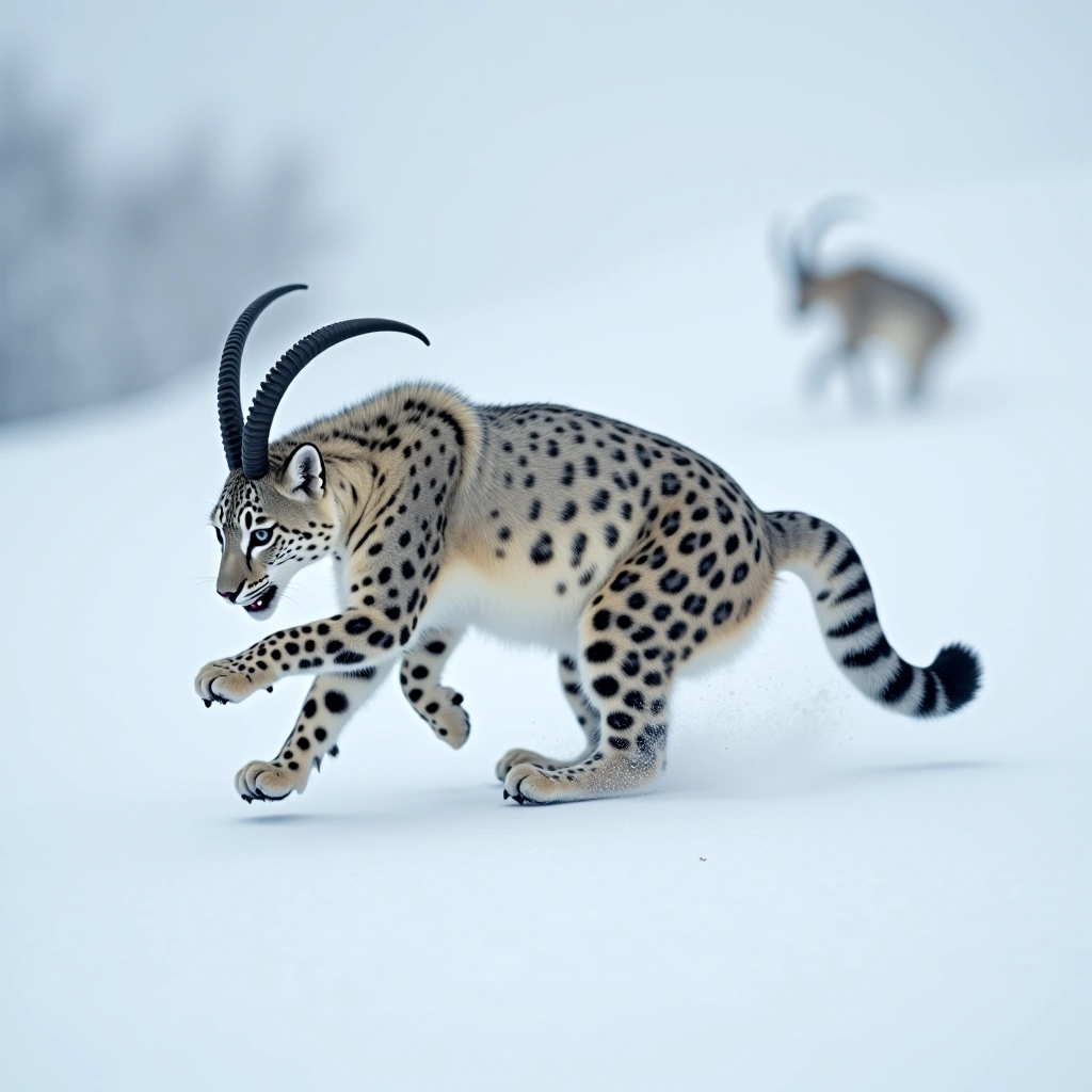Gravity? What Gravity? The Snow Leopard’s Epic Chase of the Mountain Goat