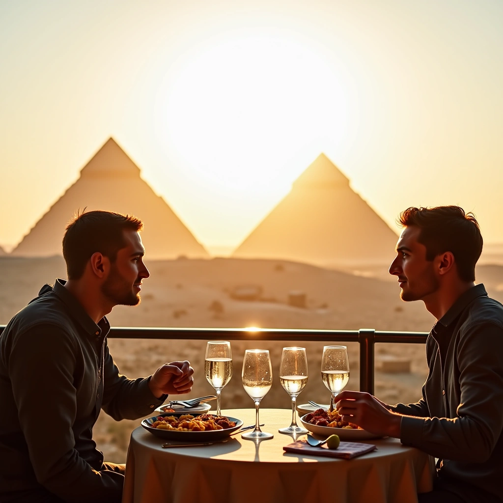 Dining with a View: Lunching at the Pyramids of Giza
