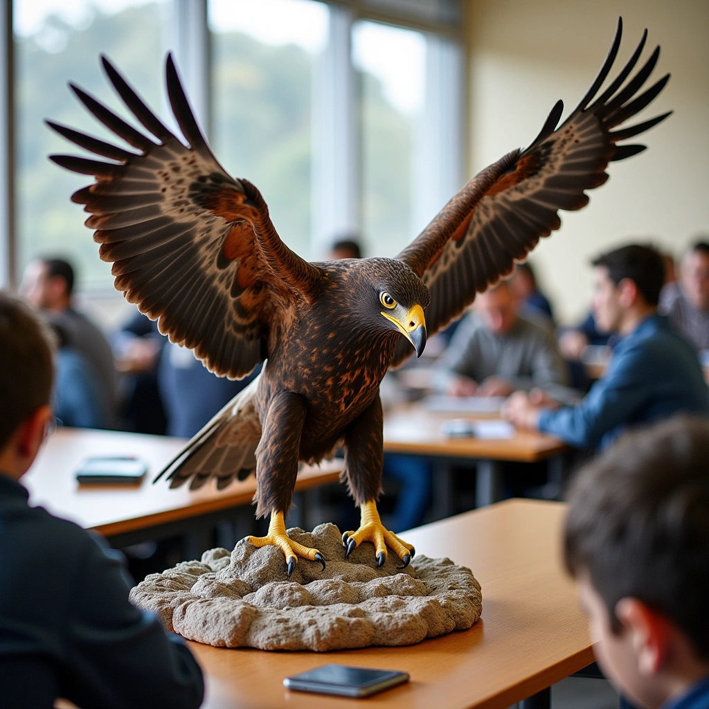 When Rocks Meet Wings: The Unexpected Visit from an Eagle in a Chilean Classroom