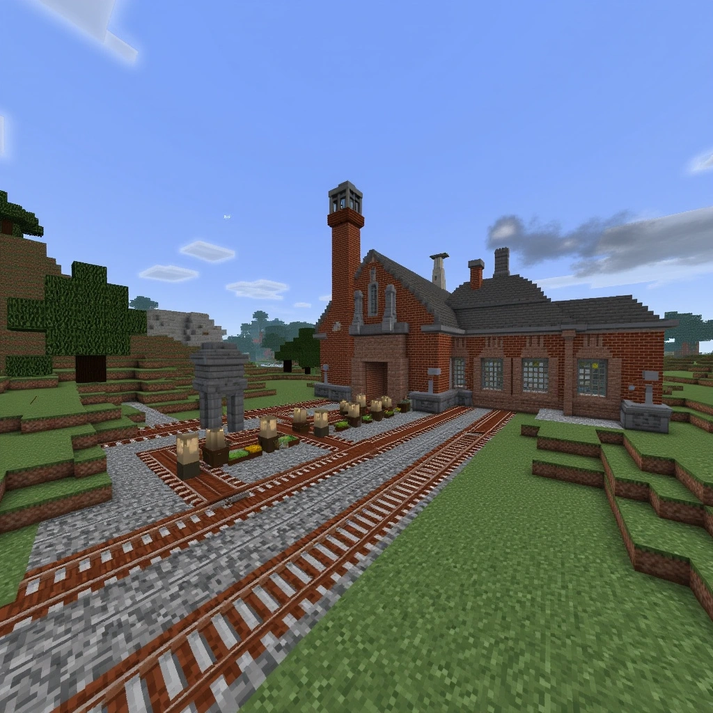 Recreating Parkville Station in Minecraft: A Virtual Journey Down Memory Lane
