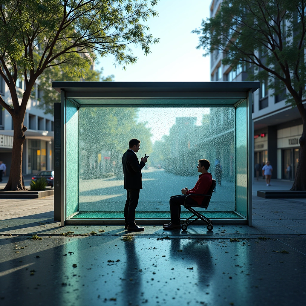 The Glass Bus Stop Chronicles: A Shattered Reality in Melbourne’s Inner North